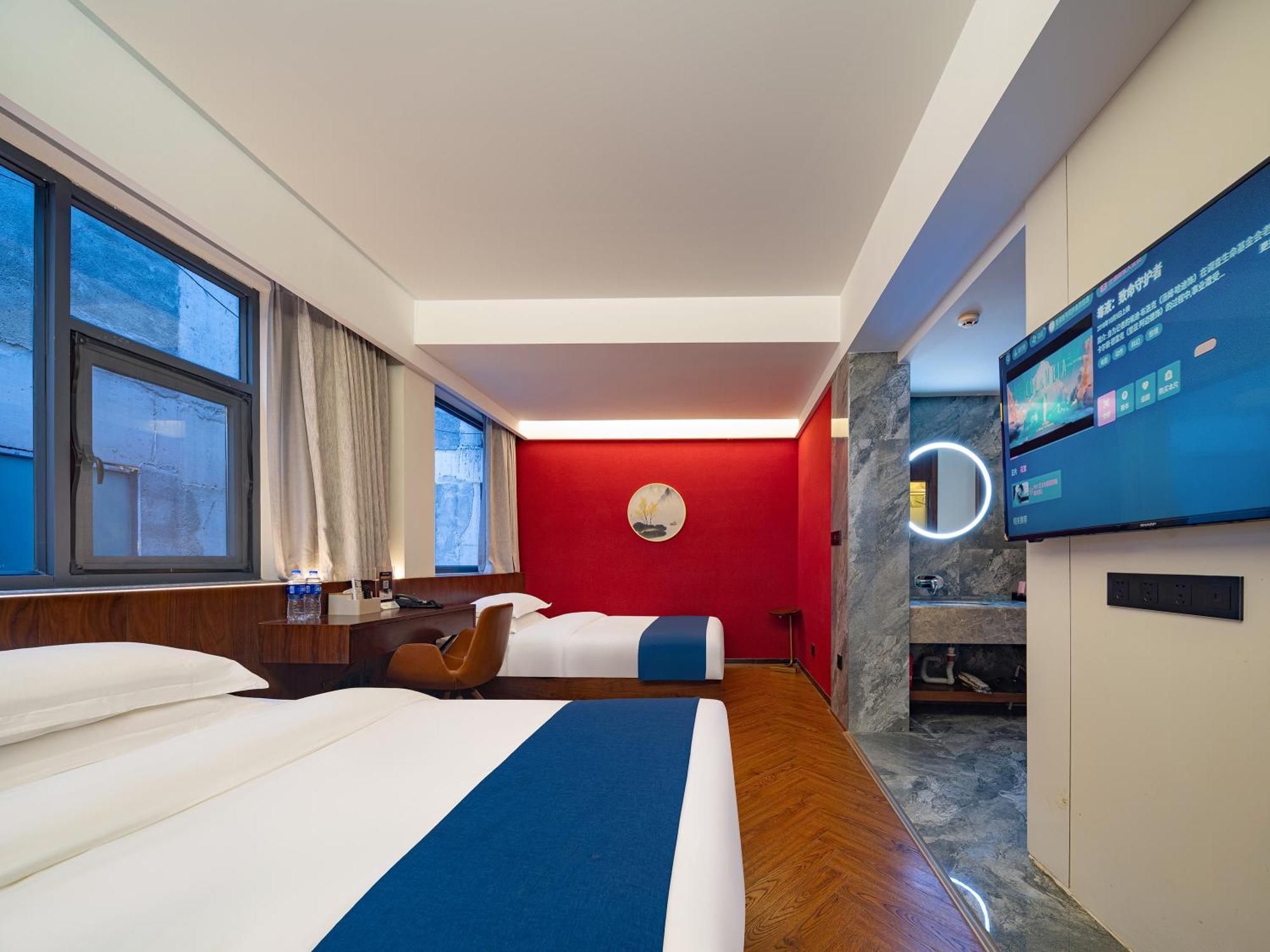 張家界武陵源北岸輕奢客棧 森林公園店 Hotel Trương Gia Giới Ngoại thất bức ảnh